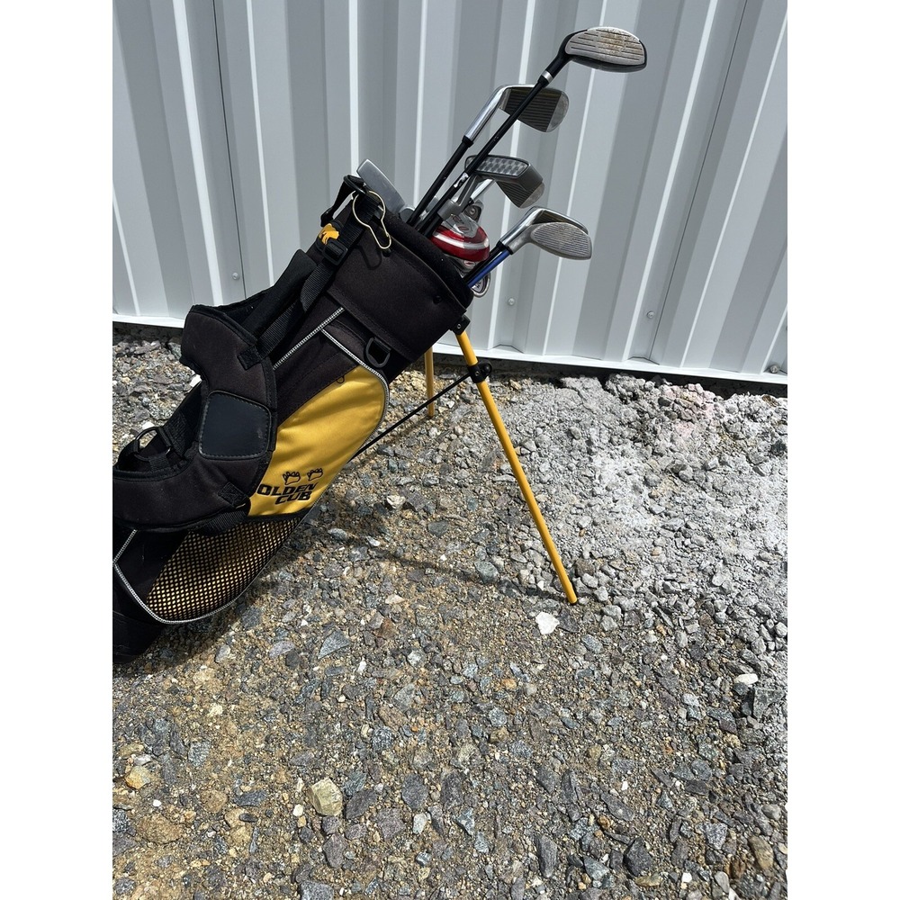 GOLDEN BEAR CUB JUNIOR JR KIDS GOLF CLUB SET w/ BAG 46"-52" Height , Extra Clubs